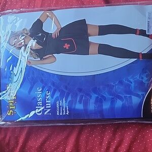 Spirit Classic Nurse Costume with Black and Red
